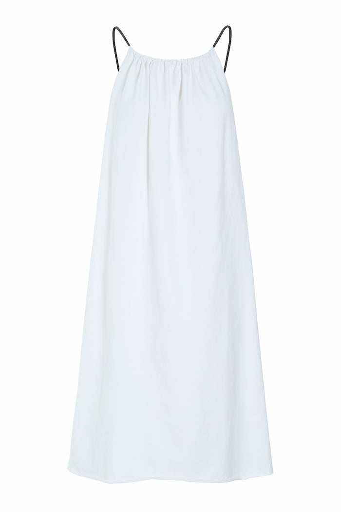 HENRIETTE STEFFENSEN COPENHAGEN STRAP DRESS - 73016 KJOLER WHITE 816