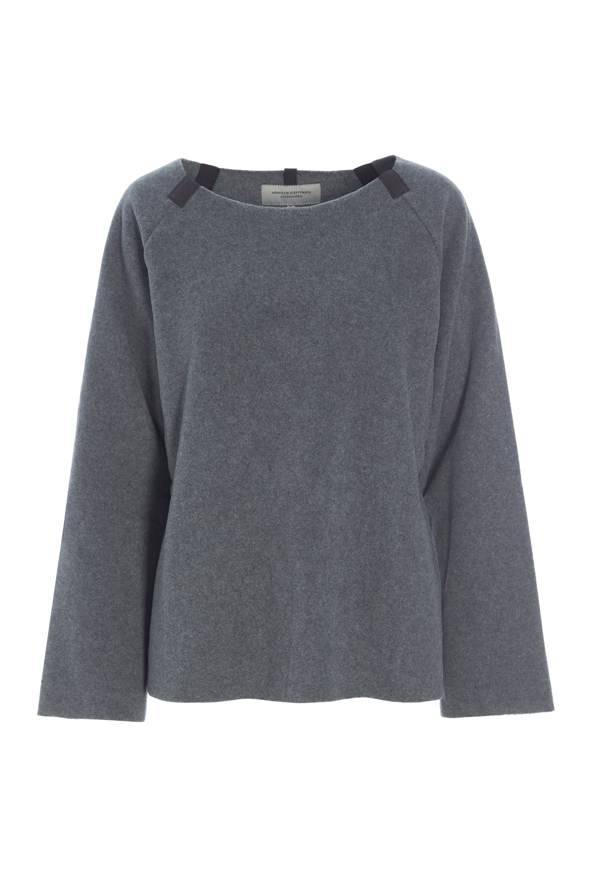 HENRIETTE STEFFENSEN COPENHAGEN SWEATER LOOSE FIT - 1290 SWEATERS fleece GREY 905
