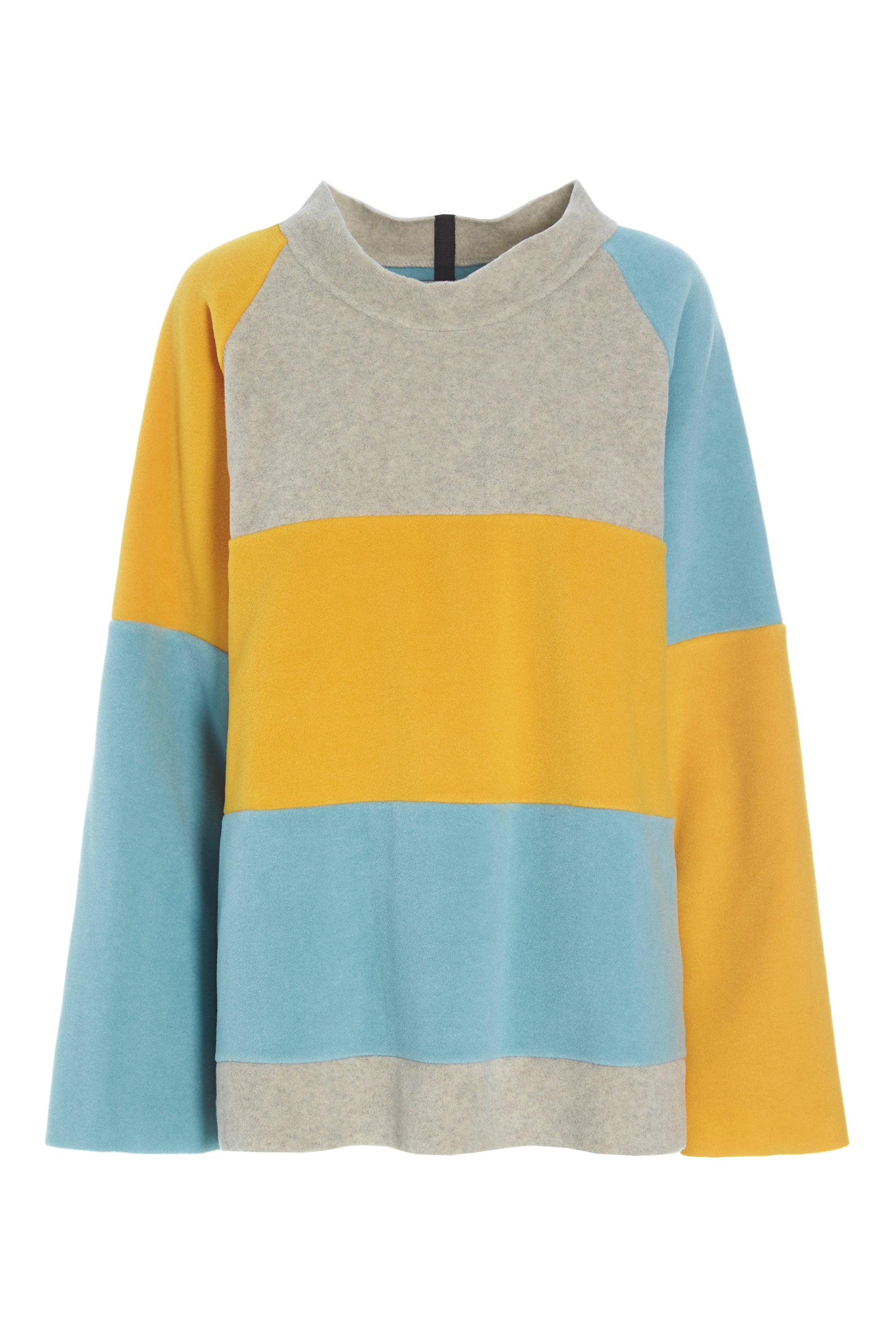 HENRIETTE STEFFENSEN COPENHAGEN SWEATER LOOSE FIT - 1357 BLUSER SAFRAN/SAND/SALVIE