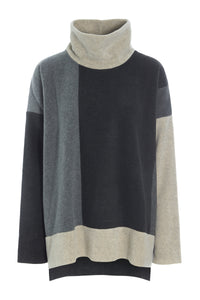 SWEATER NO WASTE - 1340 - GREY/SAND