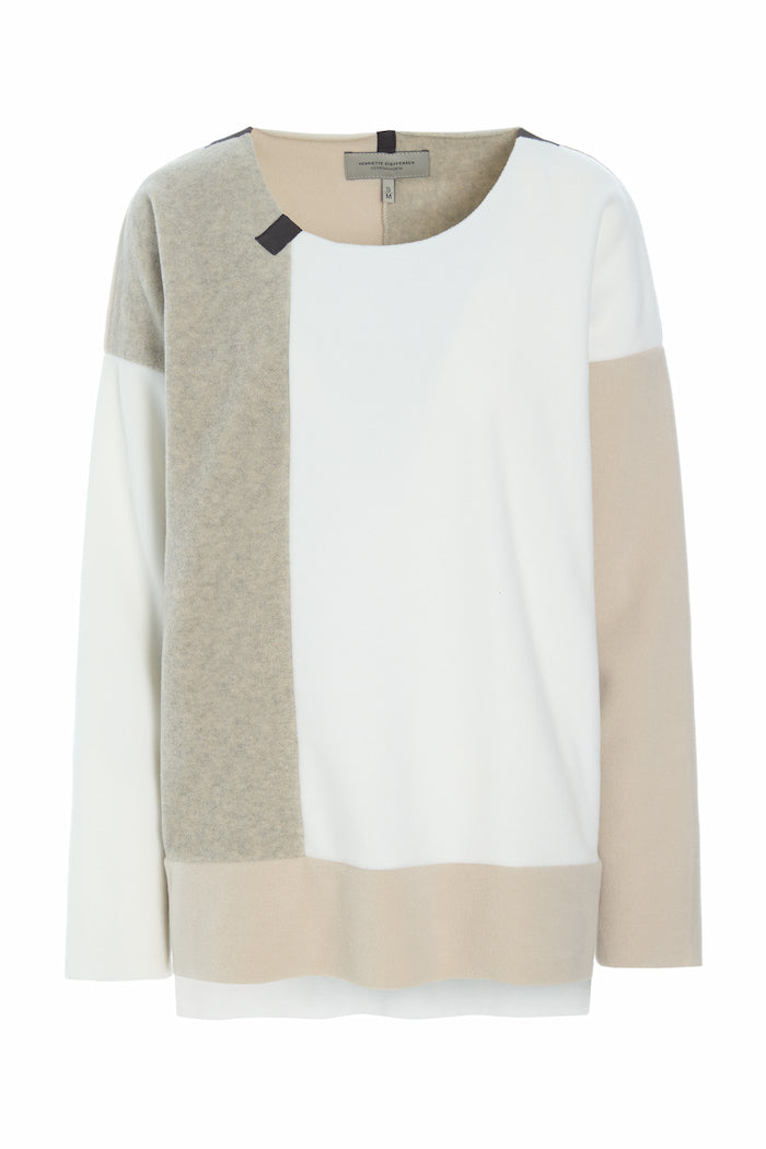 HENRIETTE STEFFENSEN COPENHAGEN SWEATER PATCH - 1369 SWEATERS fleece KIT/OW/SAND 466