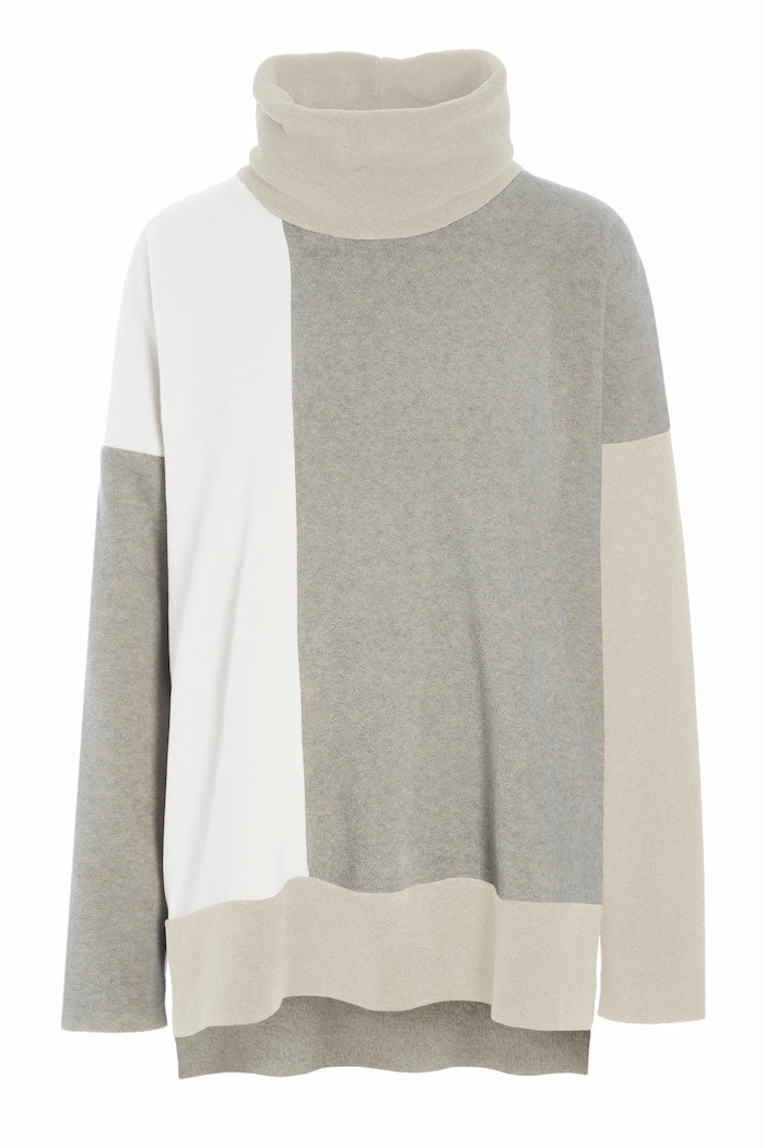 HENRIETTE STEFFENSEN COPENHAGEN SWEATER PATCH - 1380 BLUSER KIT/SAND/OFF WHITE 439