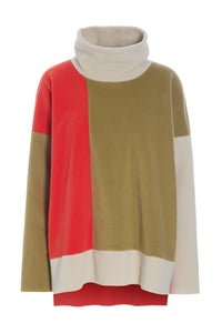 SWEATER PATCH - 1380 - OLIVE/TOMATO/KIT
