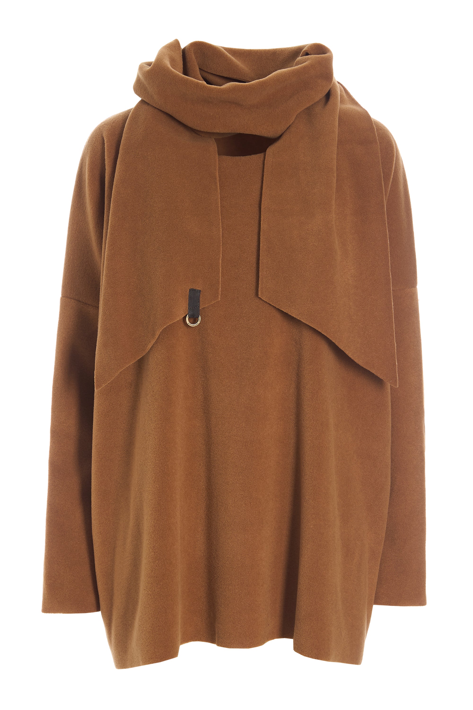 HENRIETTE STEFFENSEN COPENHAGEN SWEATER WITH SCARF - 1338 BLUSER RUST 706