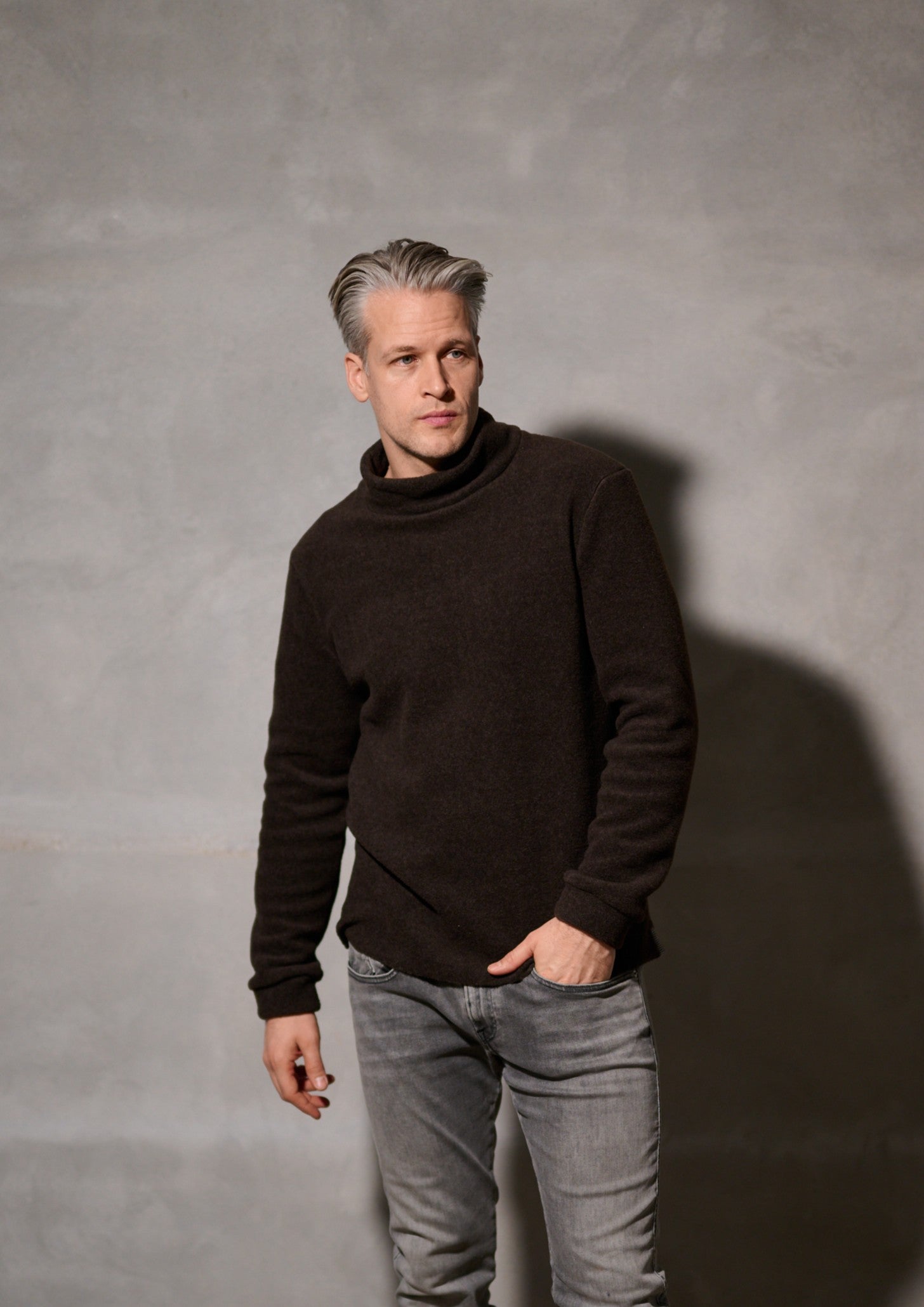 CARL BY STEFFENSEN COPENHAGEN SWEATER W/ HIGH NECK - 1031C BLOUSES & SWEATERS CHOKOLATE 844