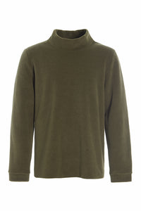 SWEATER W/ HIGH NECK - 1031C - MOSS