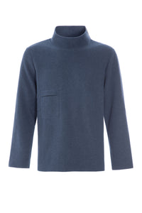 SWEATER W/ TURTLE NECK - 1003C - BLUE
