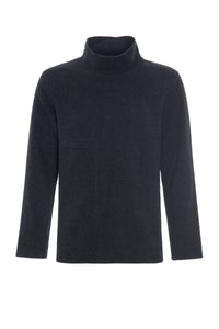 SWEATER W/ TURTLE NECK - 1003C - SOFT BLACK