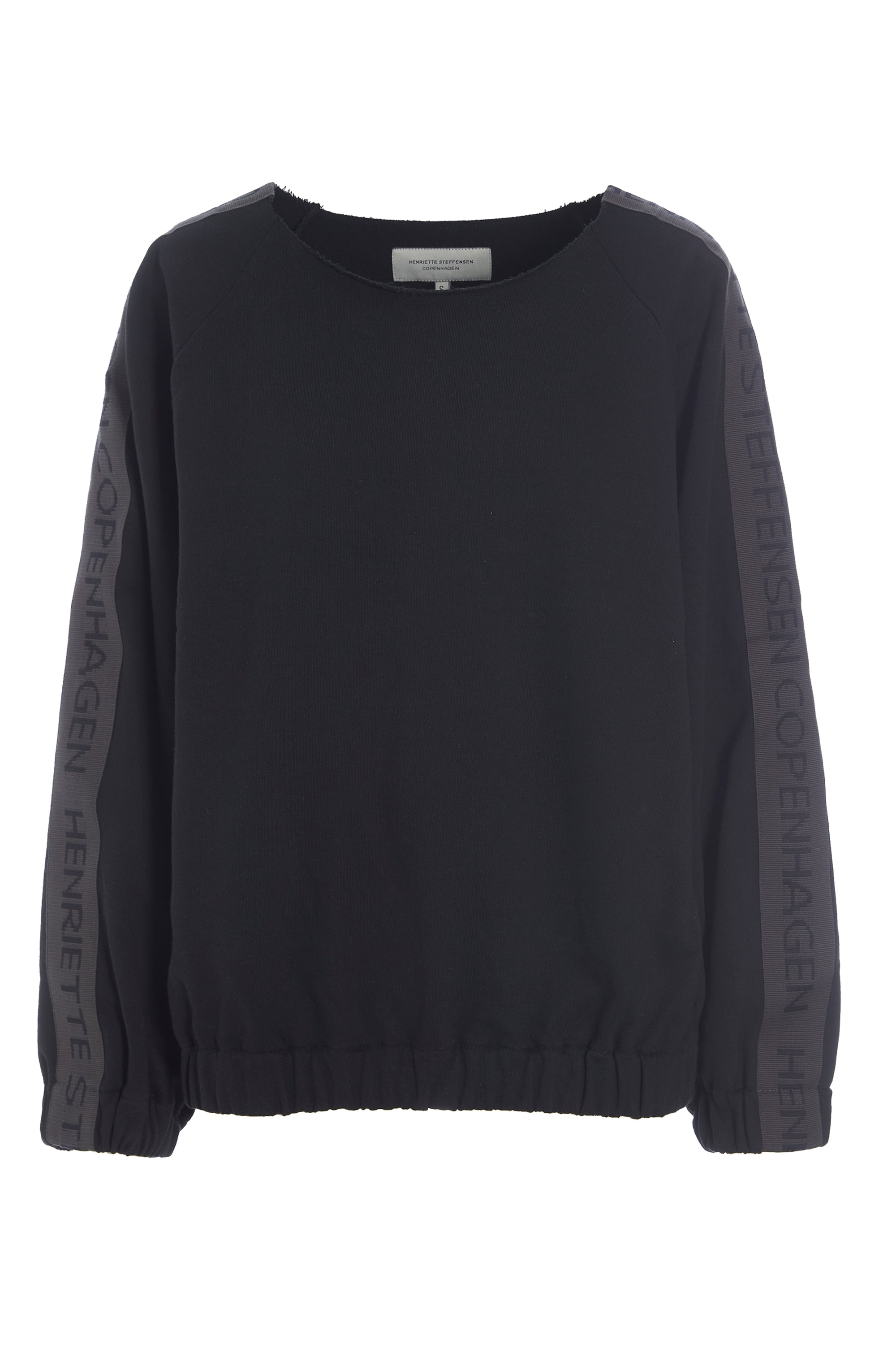 HENRIETTE STEFFENSEN COPENHAGEN SWEATSHIRT - 71602 BLUSER BLACK 900