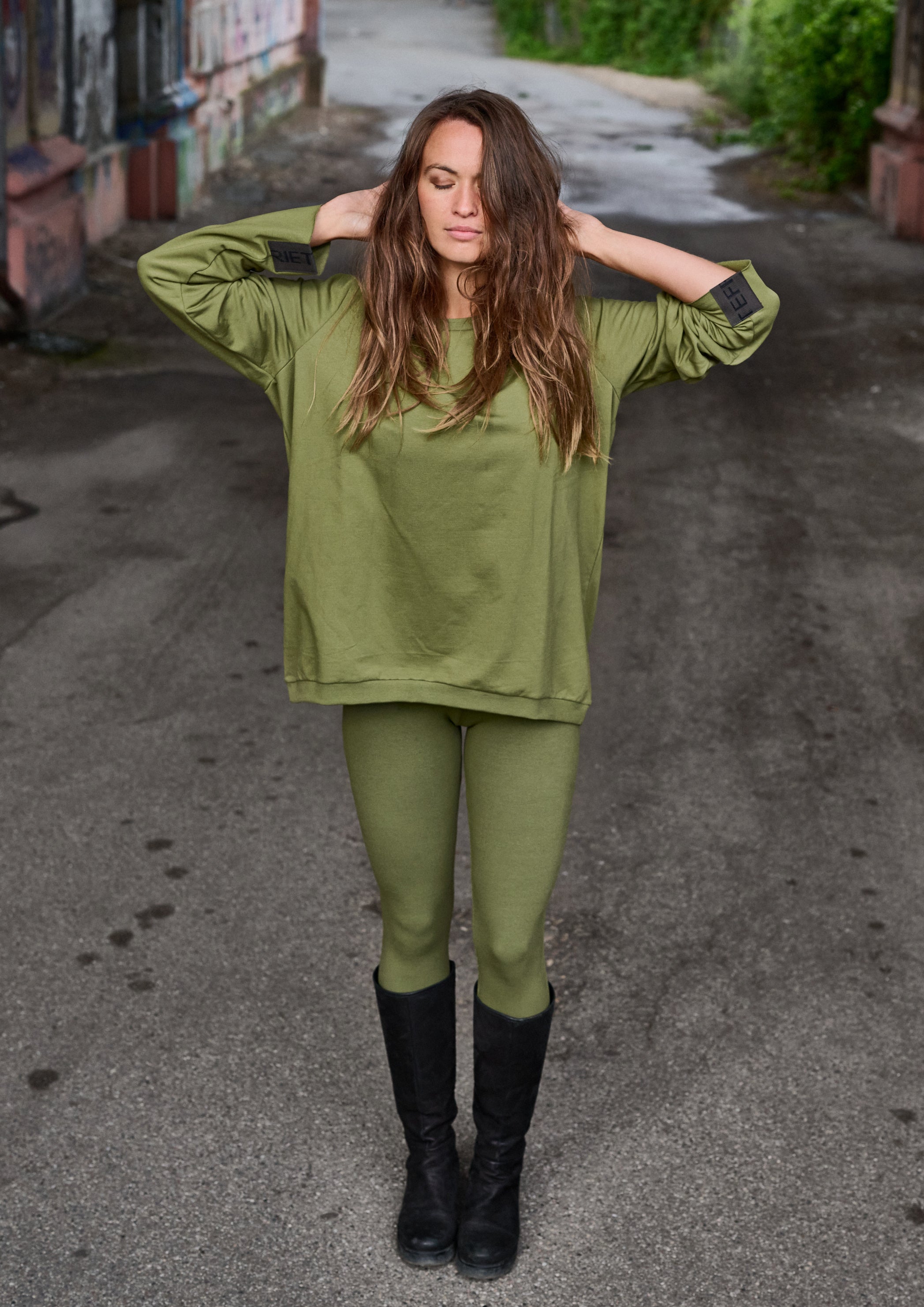 HENRIETTE STEFFENSEN COPENHAGEN SWEATSHIRT - 71605 BLUSER MOSS 611