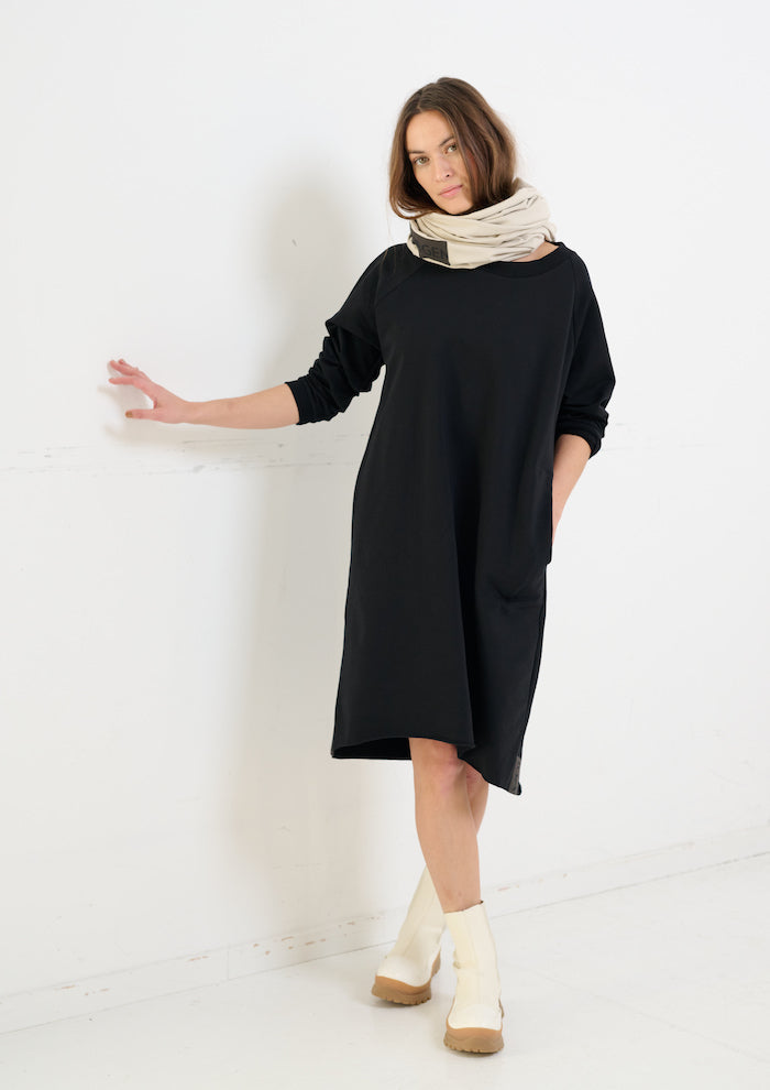 HENRIETTE STEFFENSEN COPENHAGEN SWEAT DRESS - 73004 KJOLER BLACK 900