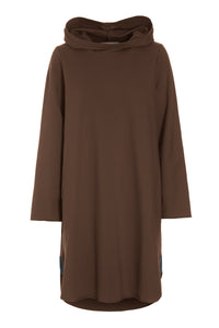 SWEAT DRESS - 73011 - CHOCOLATE