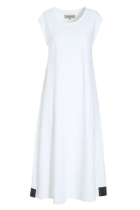 SWEAT DRESS - 73405 - WHITE