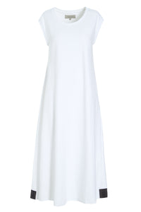 SWEAT DRESS - 73405 - WHITE