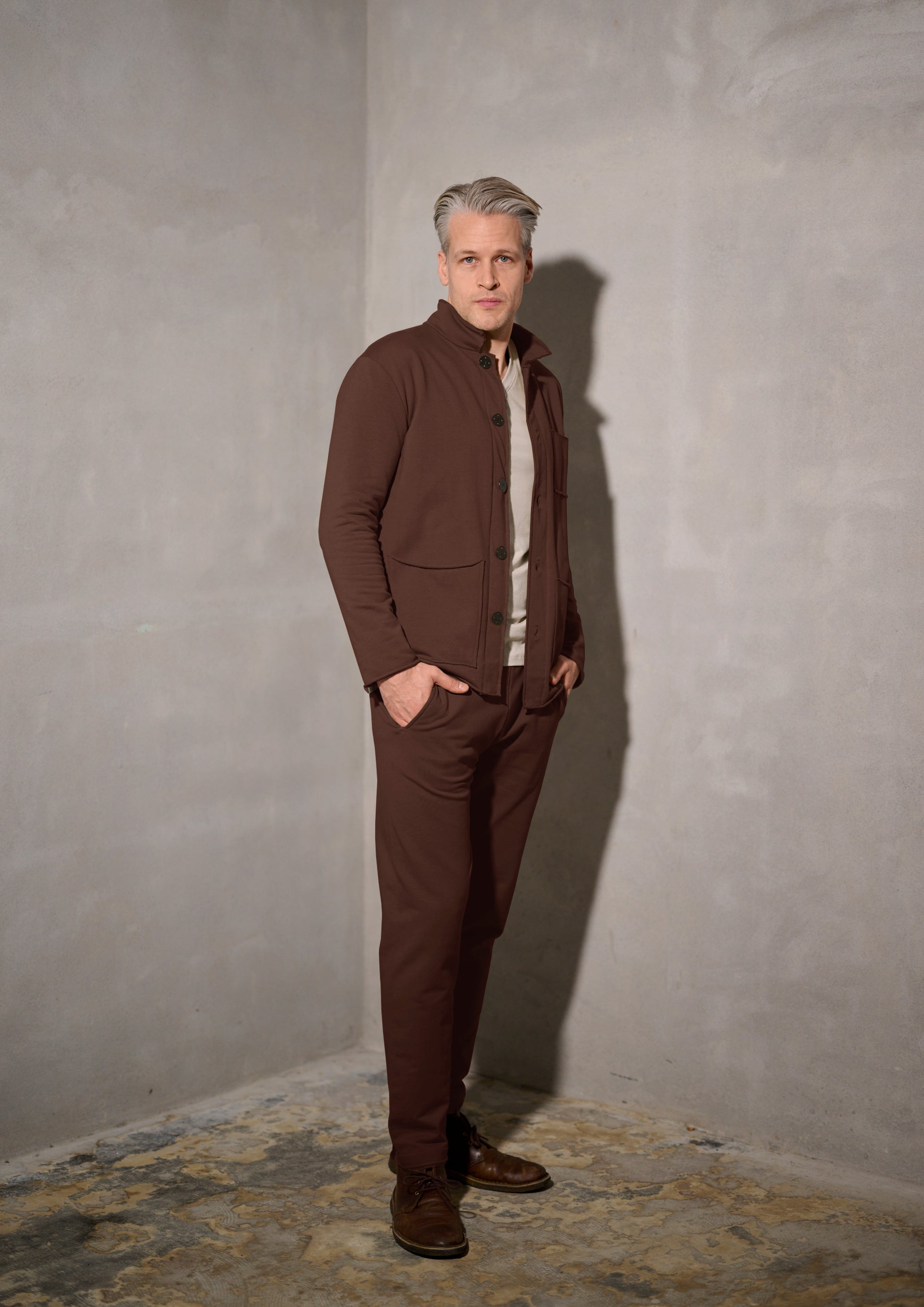 CARL BY STEFFENSEN COPENHAGEN SWEAT PANTS - 1047C JOGGING CHOCOLATE 844