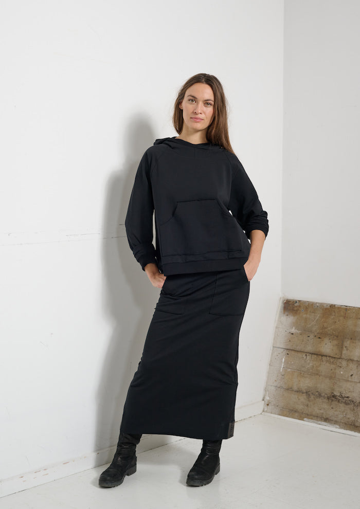 HENRIETTE STEFFENSEN COPENHAGEN SWEAT SKIRT - 73006 NEDERDELE BLACK 900