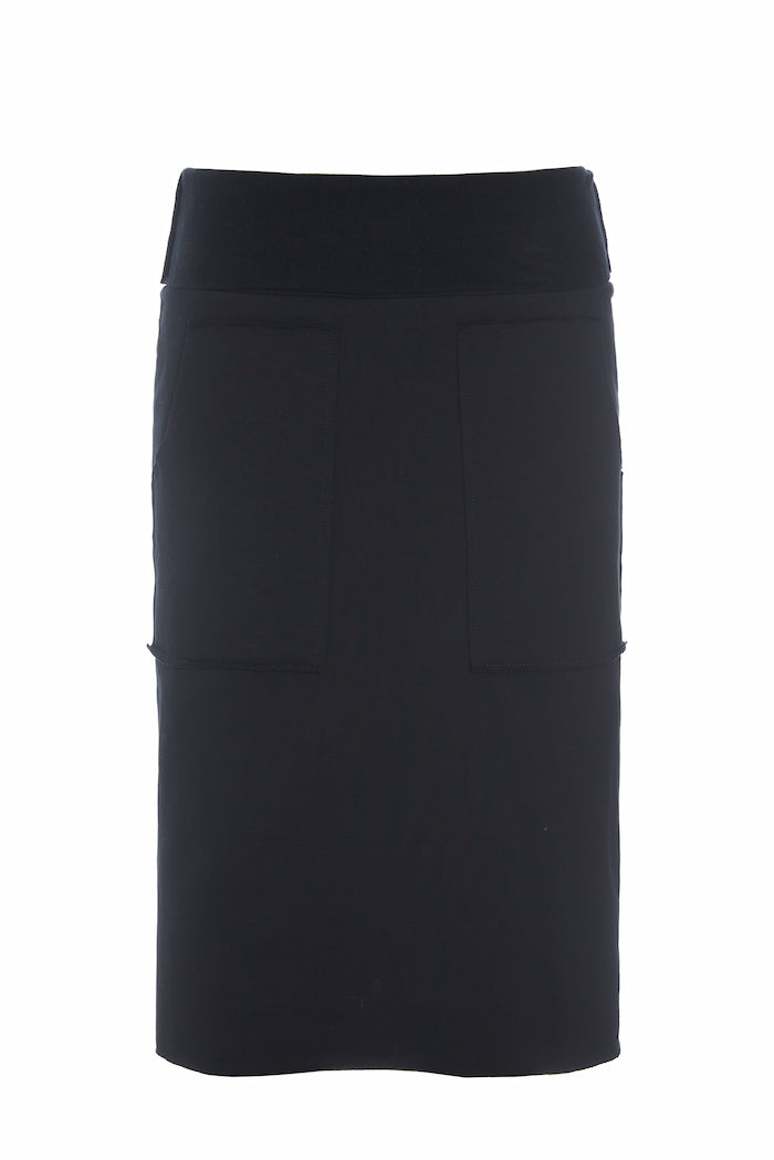 HENRIETTE STEFFENSEN COPENHAGEN SWEAT SKIRT - 73013 NEDERDELE BLACK 900
