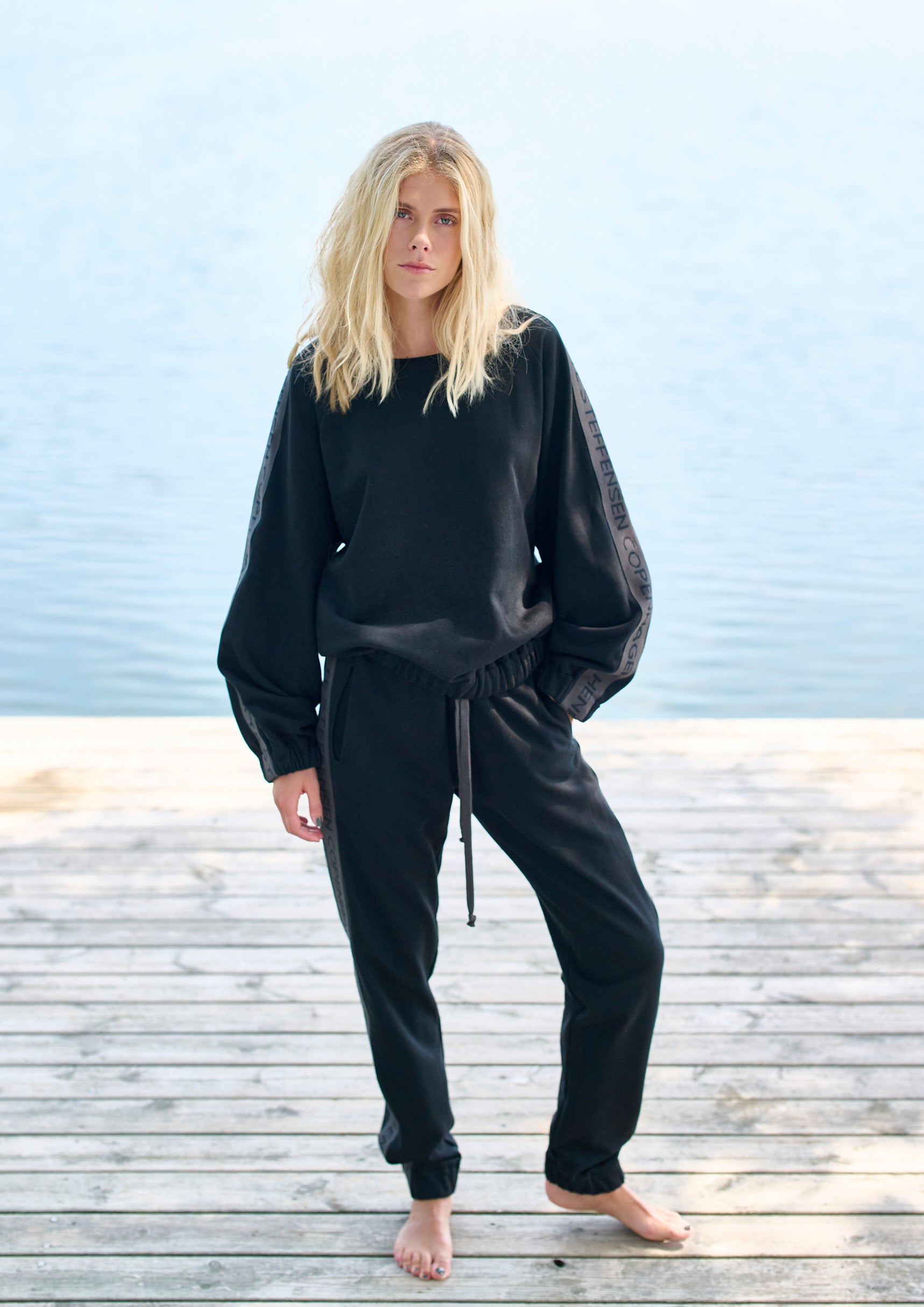HENRIETTE STEFFENSEN COPENHAGEN SWEAT TROUSERS - 72302 BUKSER BLACK 900