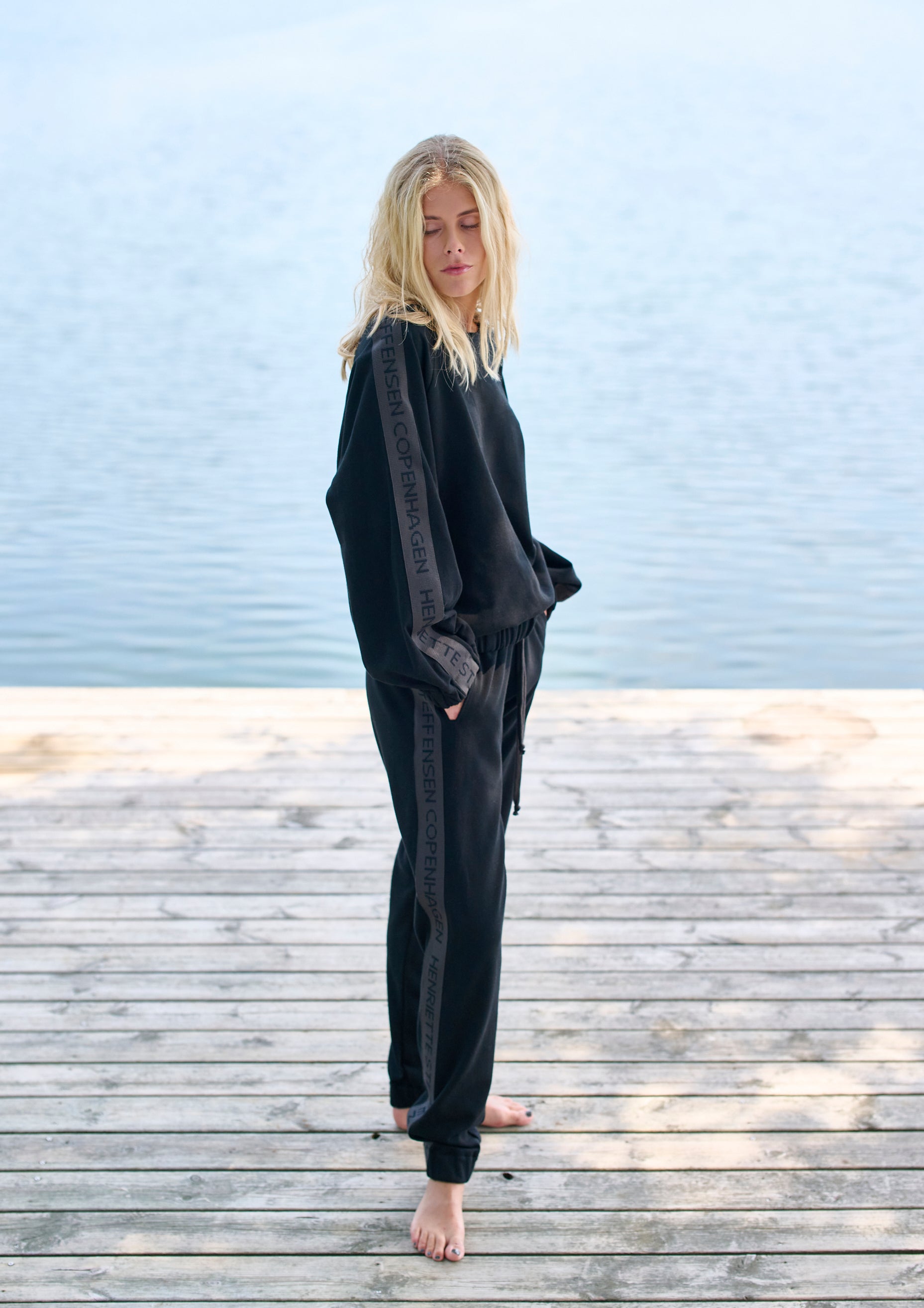 HENRIETTE STEFFENSEN COPENHAGEN SWEAT TROUSERS - 72302 BUKSER BLACK 900