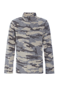Sweater with high neck in print - 1003 - CAMOUFLAGE