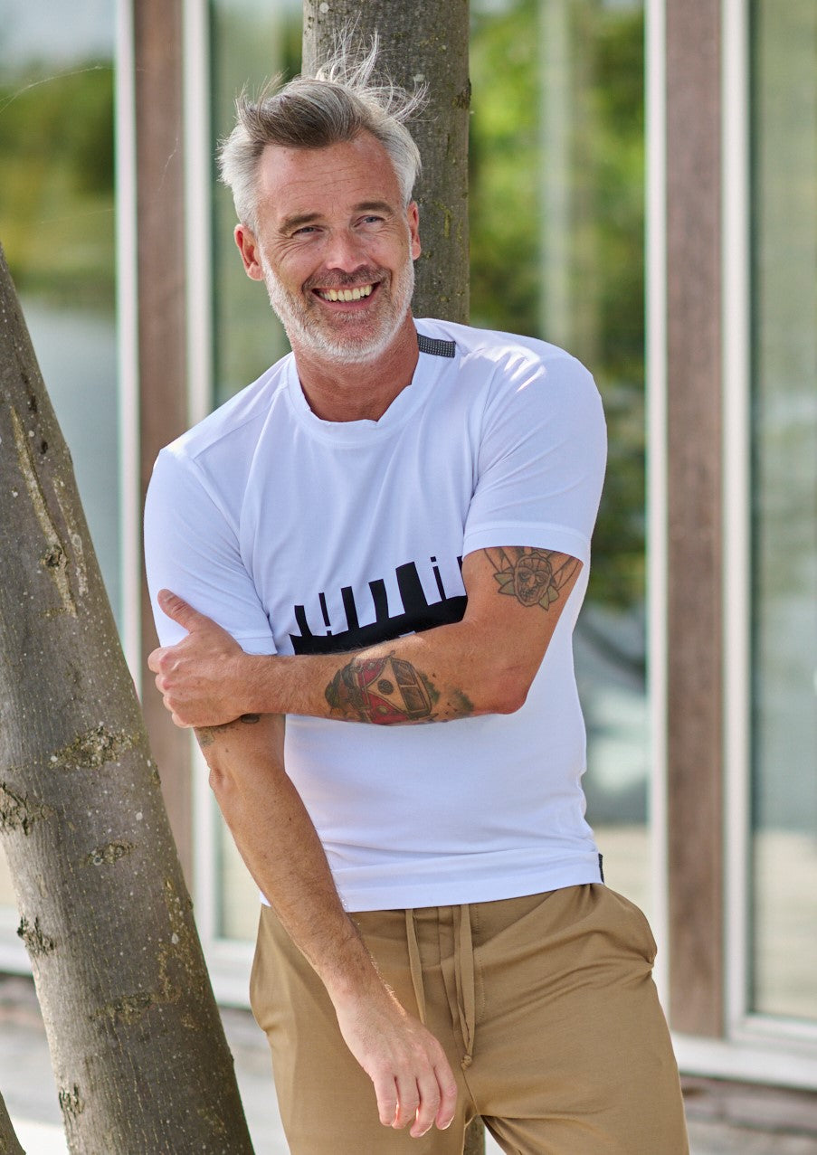 CARL BY STEFFENSEN COPENHAGEN T-SHIRT PRINT - 1018CP T-SHIRTS WHITE 816