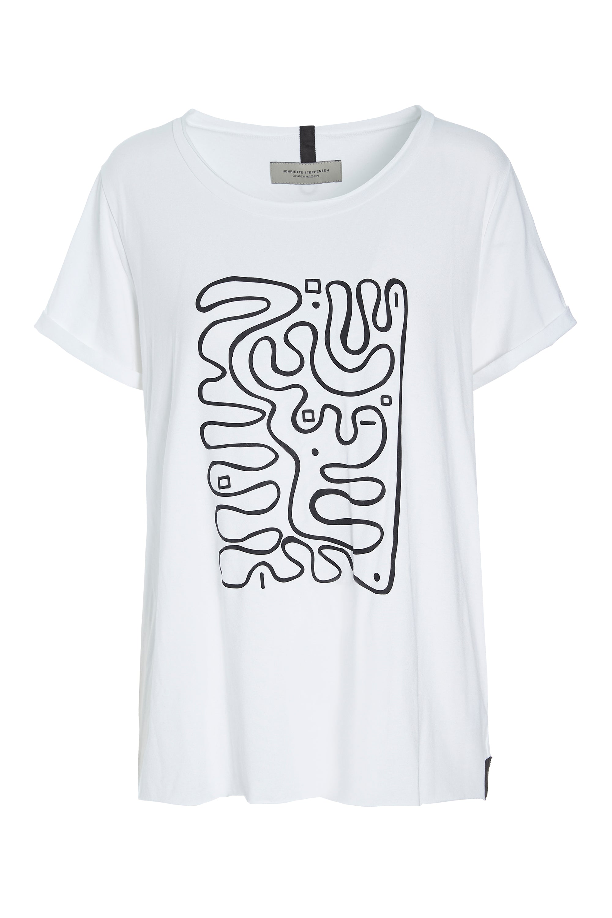 HENRIETTE STEFFENSEN COPENHAGEN T-SHIRT WITH PRINT - 96063 T-SHIRTS WHITE 816