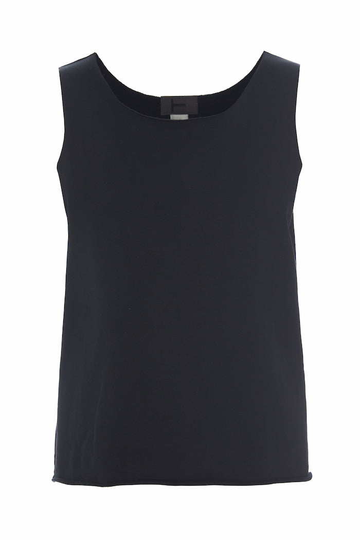 HENRIETTE STEFFENSEN COPENHAGEN TANK TOP - 71011 BLUSER BLACK 900