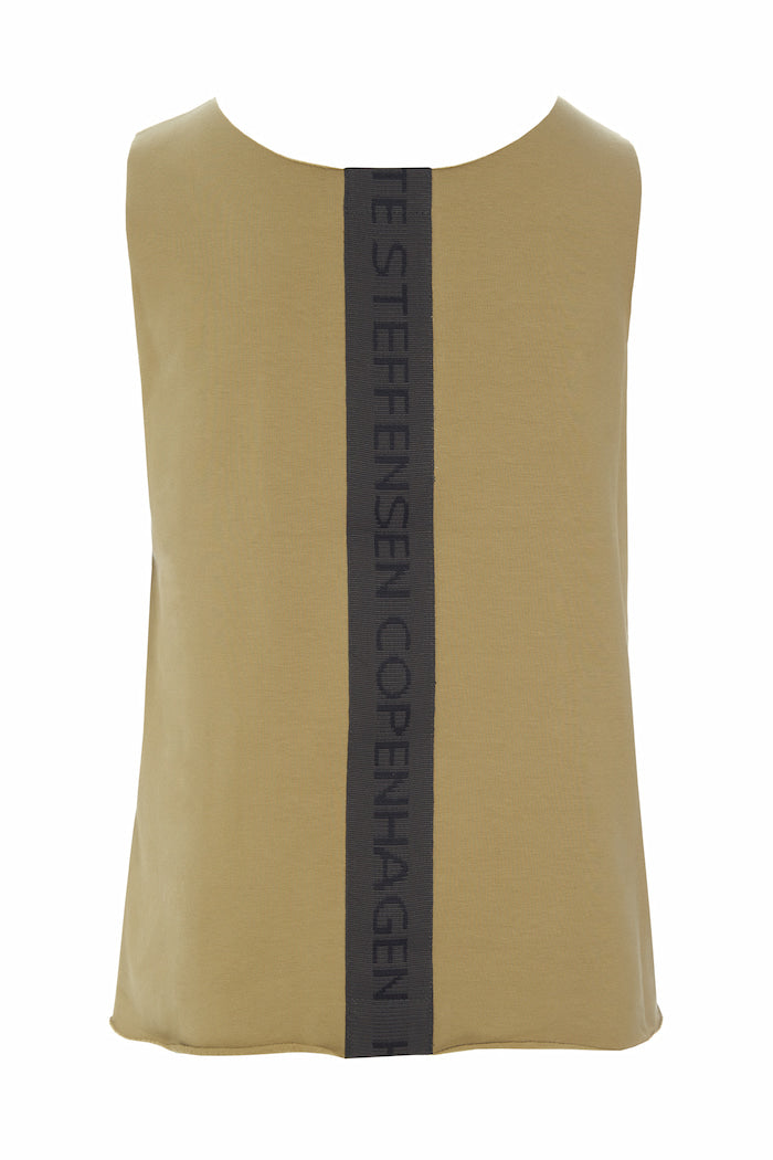 HENRIETTE STEFFENSEN COPENHAGEN TANK TOP - 71011 BLUSER OLIVE 655