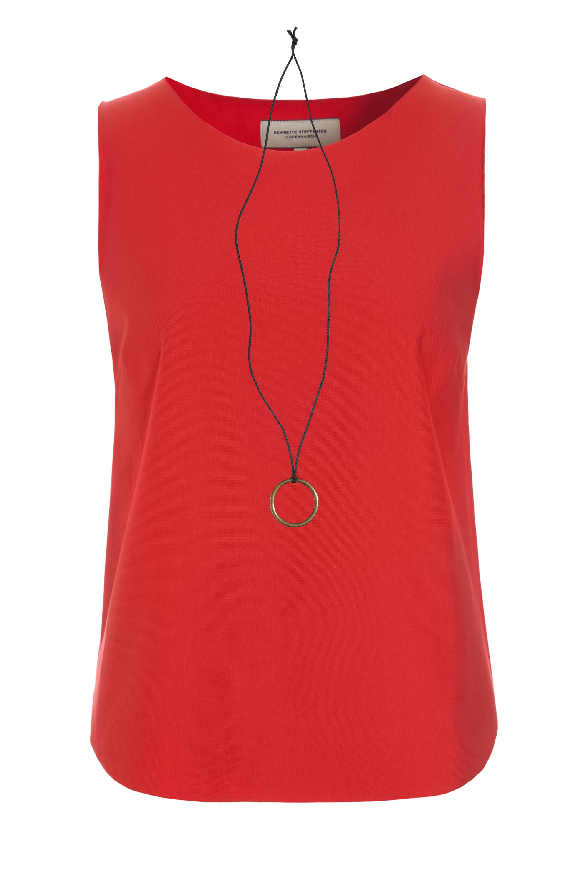 HENRIETTE STEFFENSEN COPENHAGEN TANK TOP - 71011 BLUSER TOMATO 845