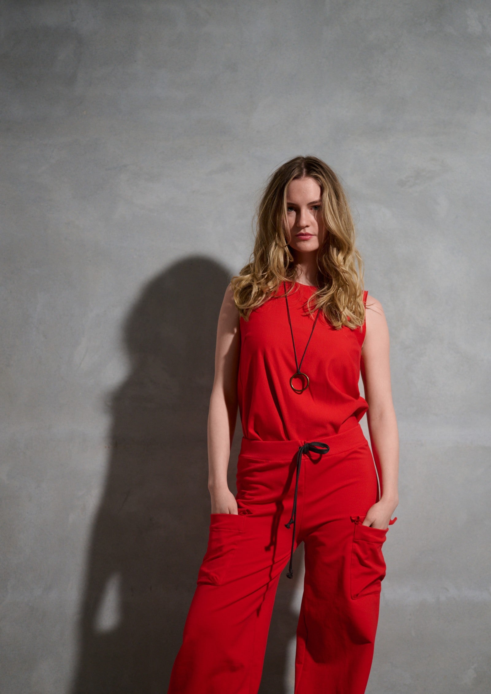 HENRIETTE STEFFENSEN COPENHAGEN TANK TOP - 71018 BLUSER TOMATO 845