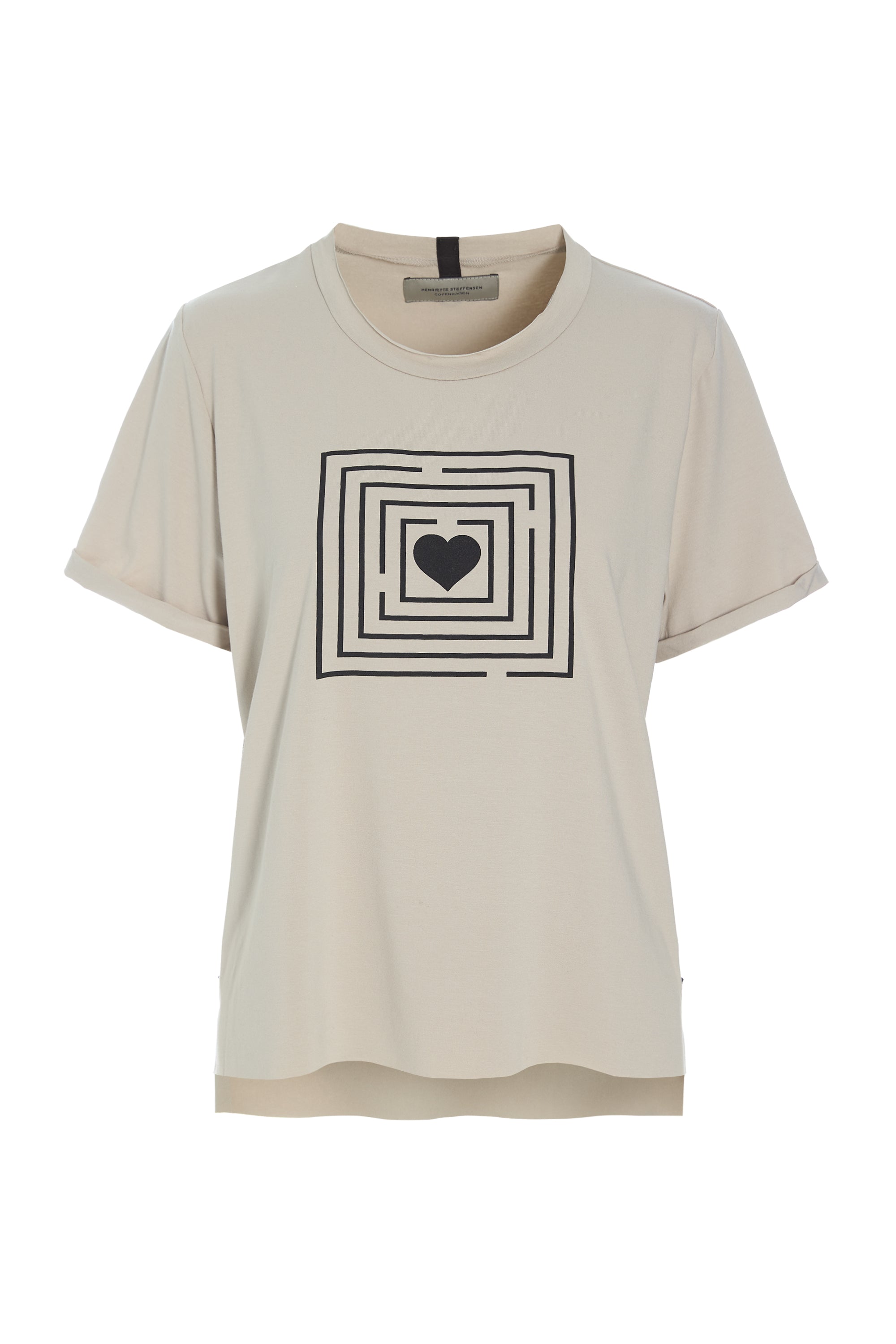 HENRIETTE STEFFENSEN COPENHAGEN TEE LABYRINTH PRINT - 96099 T-SHIRTS KIT 831