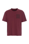 TEE LOOSE FIT - 1042C PRINT - BORDEAUX
