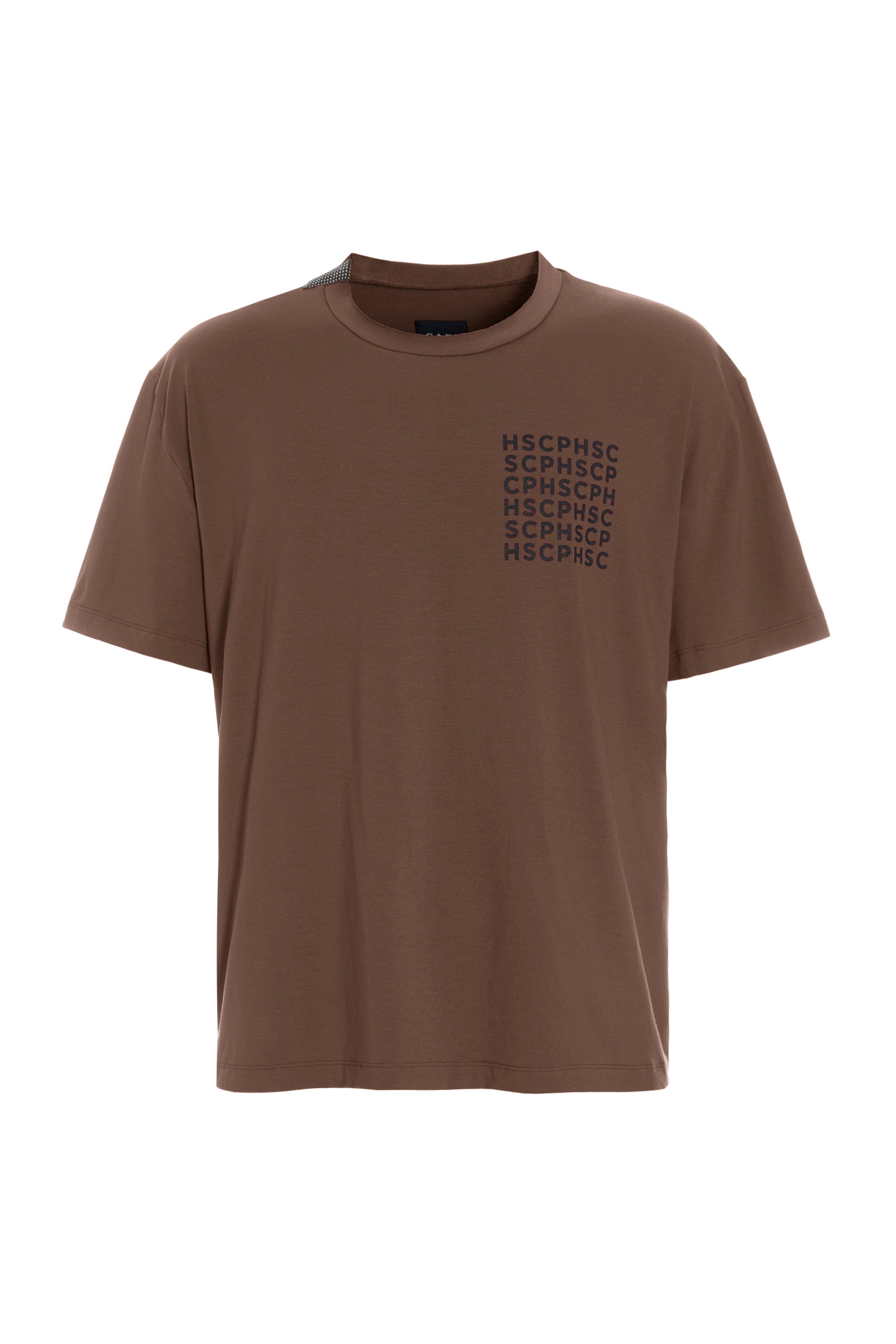 CARL BY STEFFENSEN COPENHAGEN TEE LOOSE FIT - 1042C PRINT T-SHIRTS CHOCOLATE 844