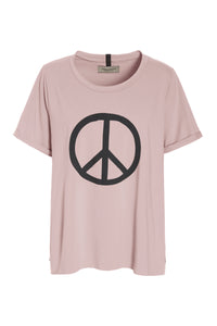 TEE PEACE PRINT - 96066 - NUDE