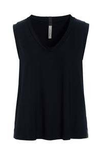 TOP V-NECK - 96102 - BLACK