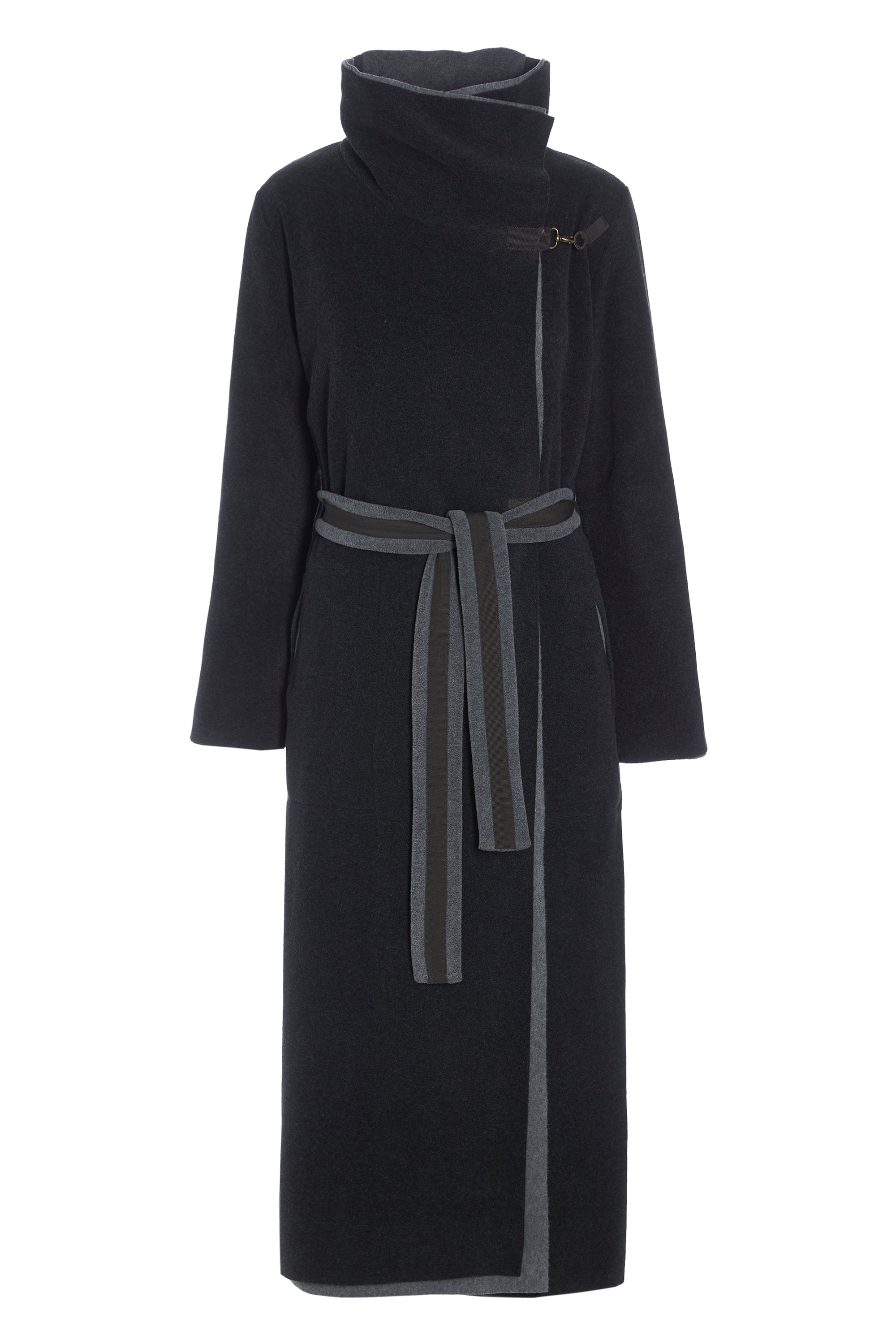 HENRIETTE STEFFENSEN COPENHAGEN TRENCHCOAT REVERSIBLE - 7145 COATS GREY/SOFT BLACK 647