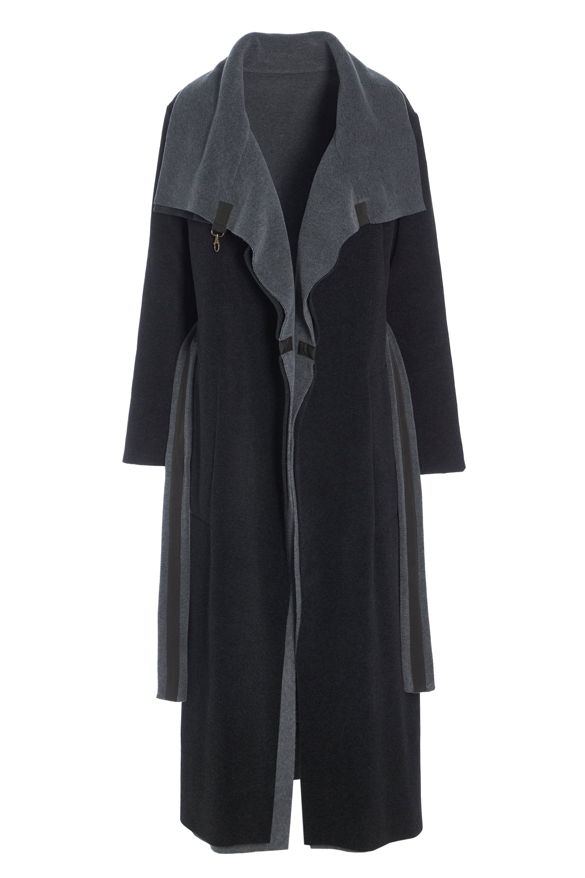 HENRIETTE STEFFENSEN COPENHAGEN TRENCHCOAT REVERSIBLE - 7145 COATS GREY/SOFT BLACK 647