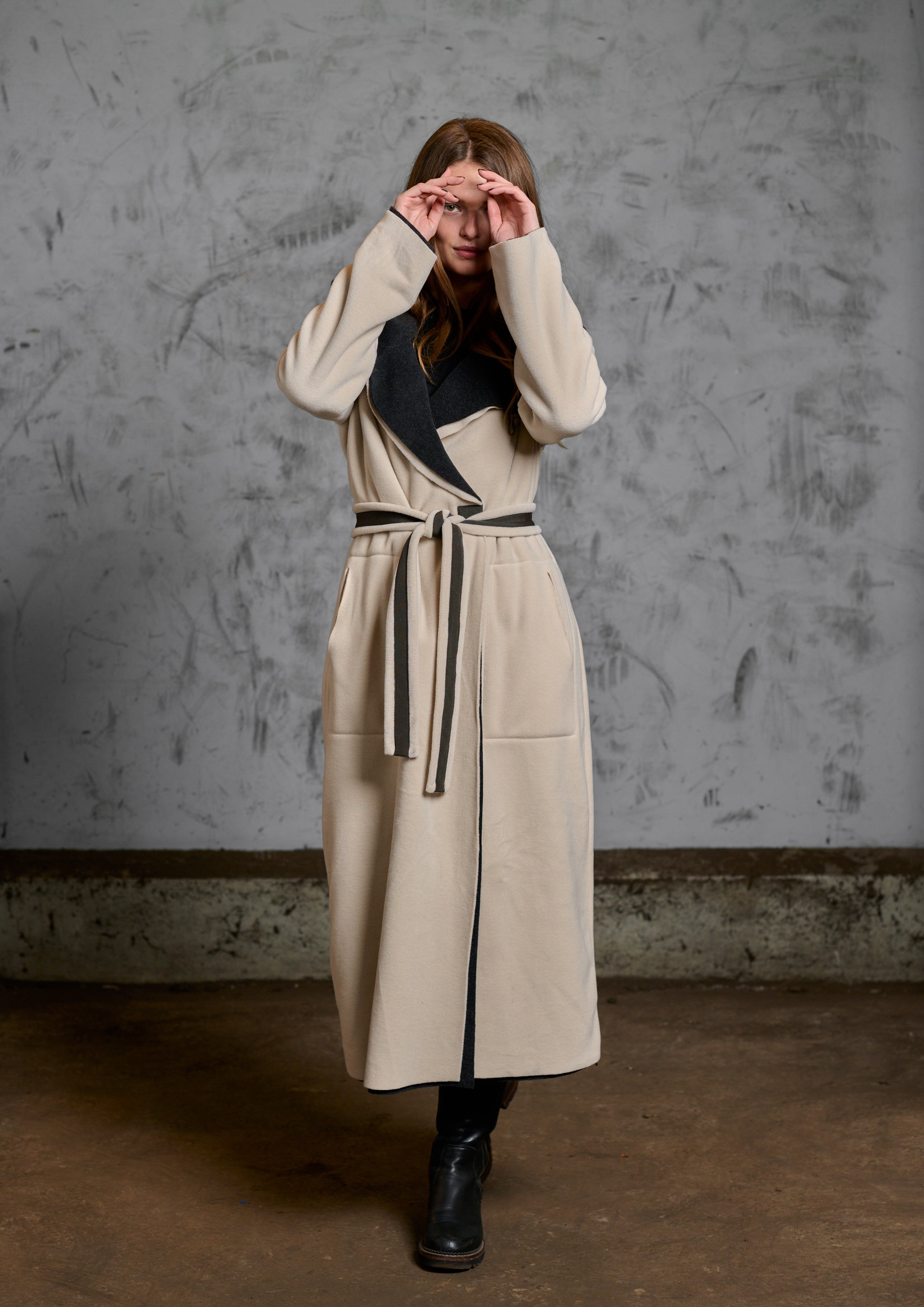 HENRIETTE STEFFENSEN COPENHAGEN TRENCHCOAT REVERSIBLE - 7145 COATS KIT/SOFT BLACK 642