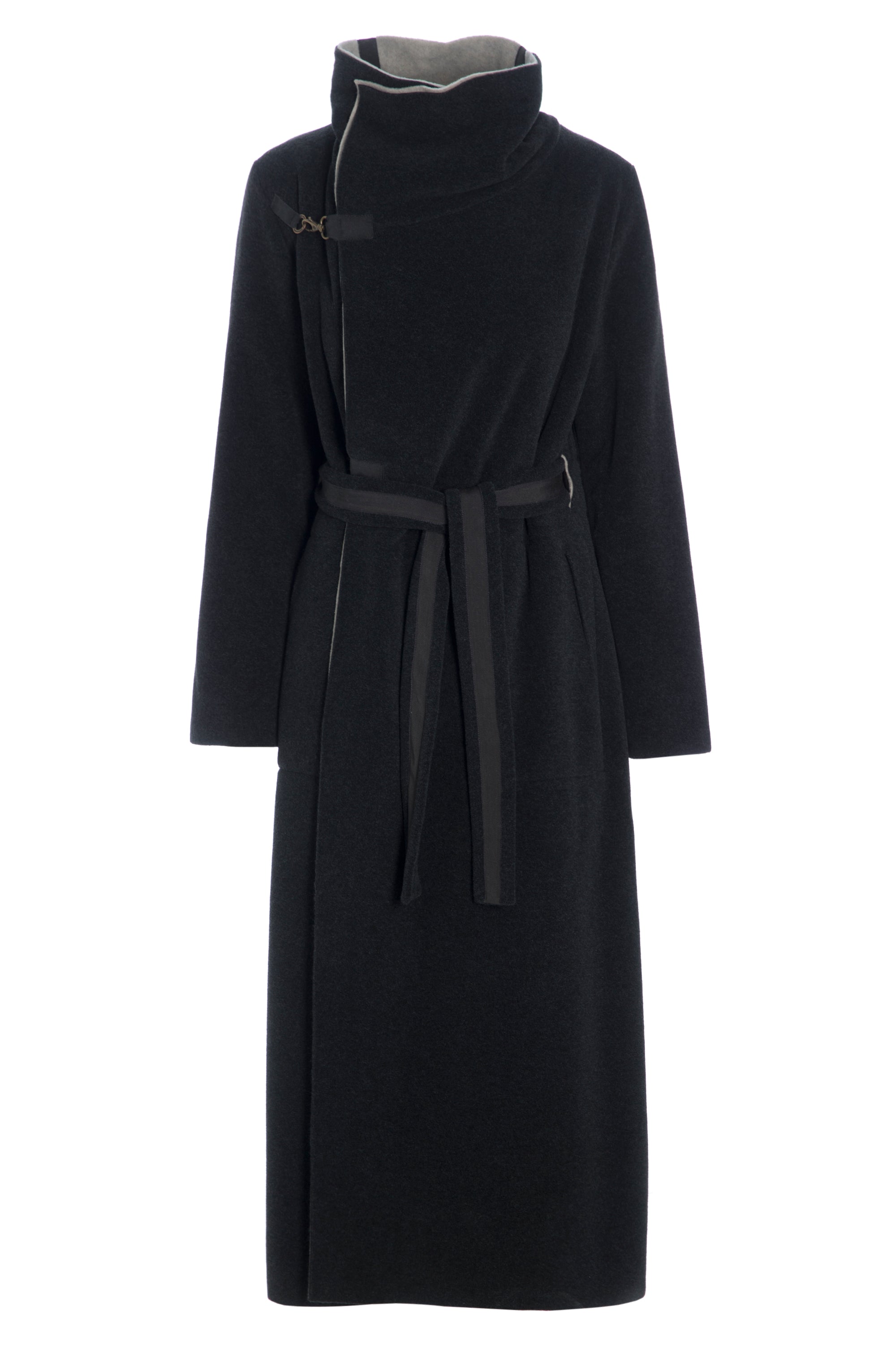 HENRIETTE STEFFENSEN COPENHAGEN TRENCHCOAT REVERSIBLE - 7145 COATS SOFT BLACK/SAND 452