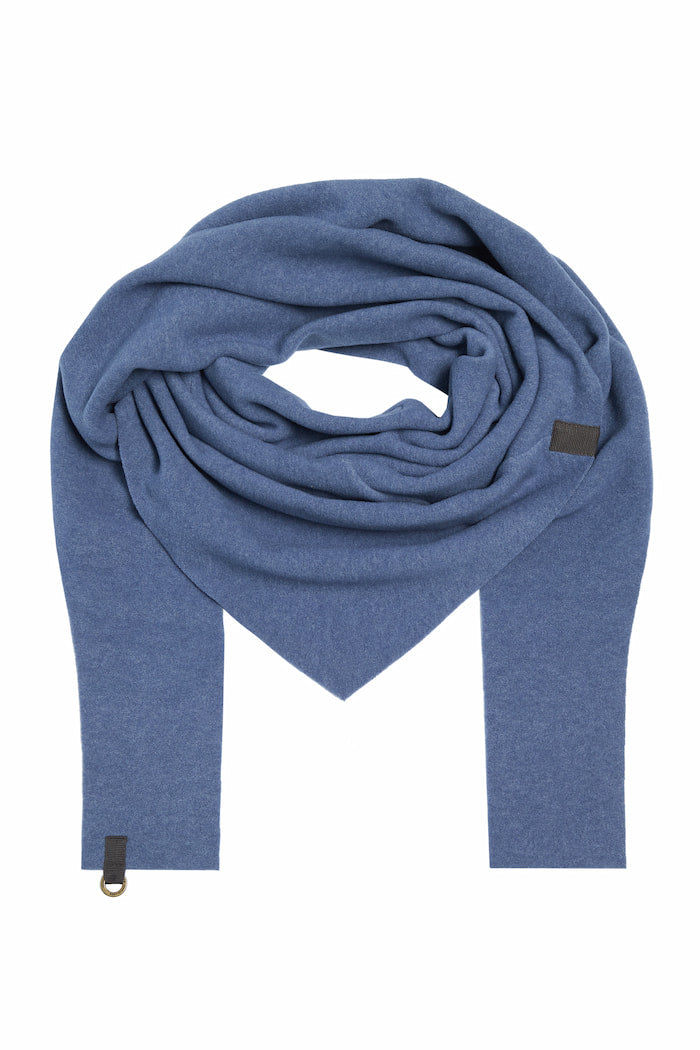 HENRIETTE STEFFENSEN COPENHAGEN TRIANGLE SCARF - 4051 SCARFS BLUE 500