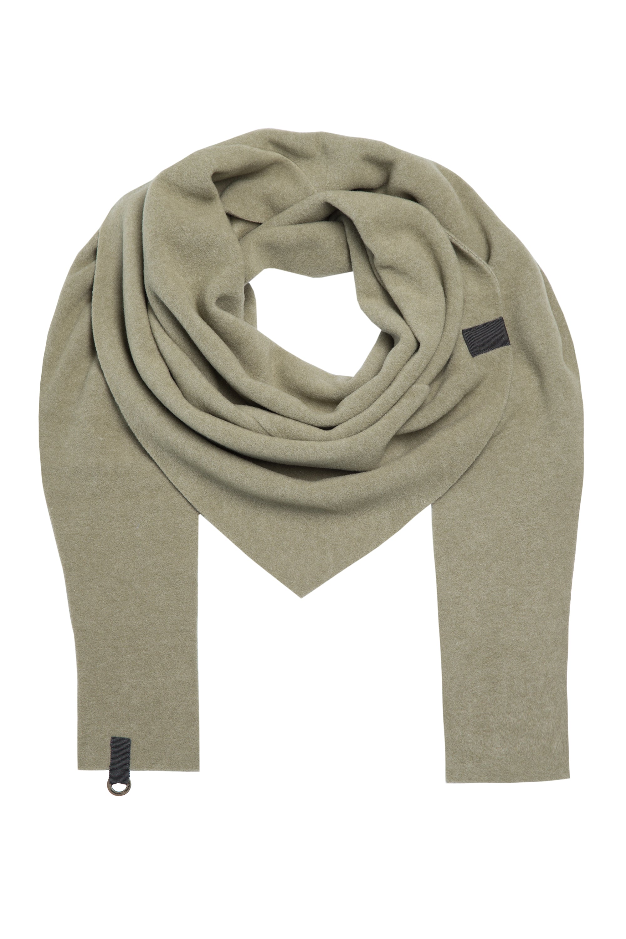 HENRIETTE STEFFENSEN COPENHAGEN TRIANGLE SCARF - 4051 SCARFS DUSTY GREEN 609