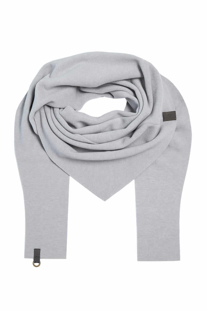 HENRIETTE STEFFENSEN COPENHAGEN TRIANGLE SCARF - 4051 SCARFS GREY BLUE