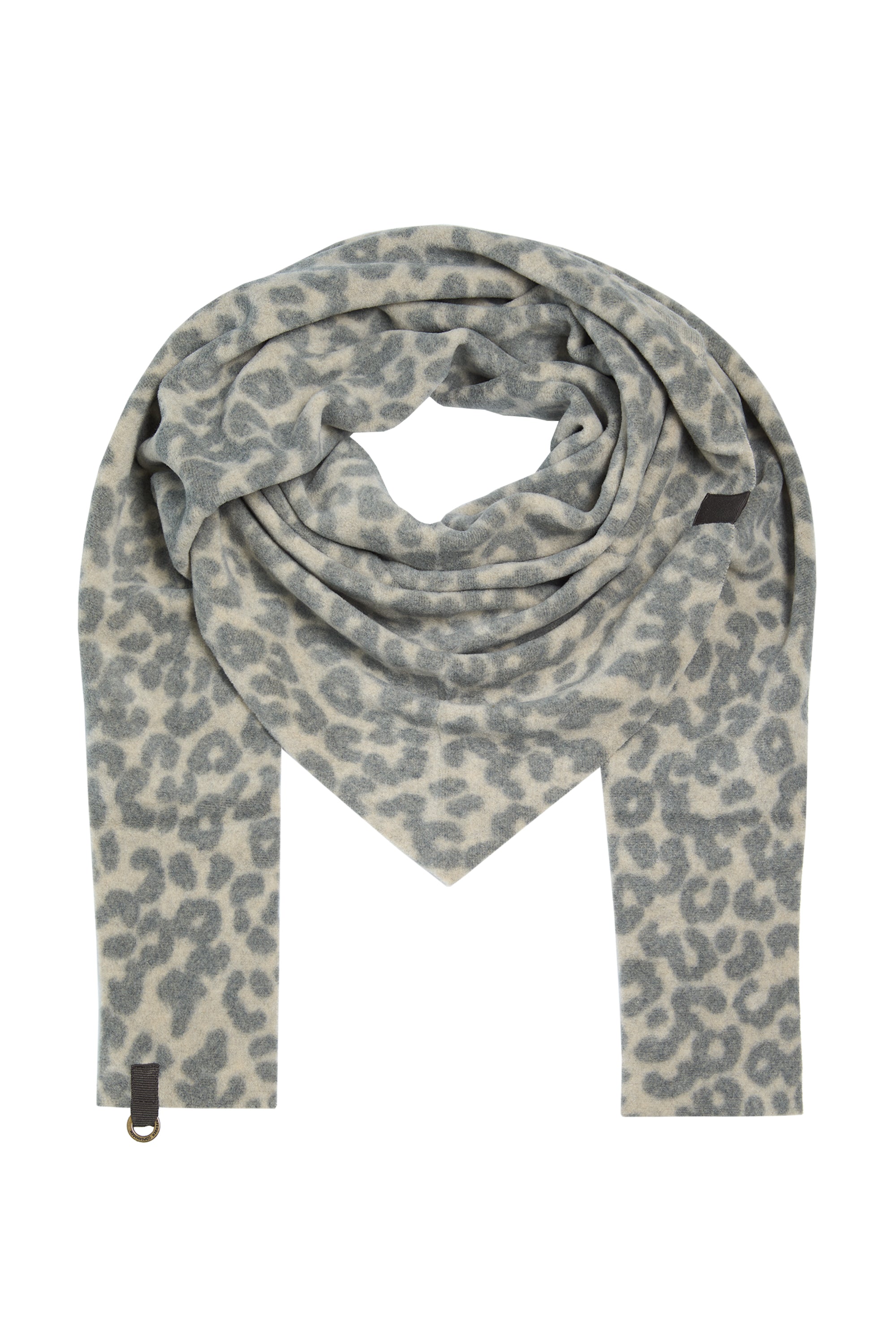 HENRIETTE STEFFENSEN COPENHAGEN TRIANGLE SCARF - 4051 SCARFS LEOPARD 750