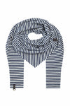 TRIANGLE SCARF - 4051 - STRIPES DENIM & KIT