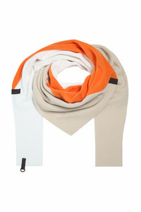 TRIANGLE SCARF NO WASTE - 4078NW - ORANGE/KIT/OW