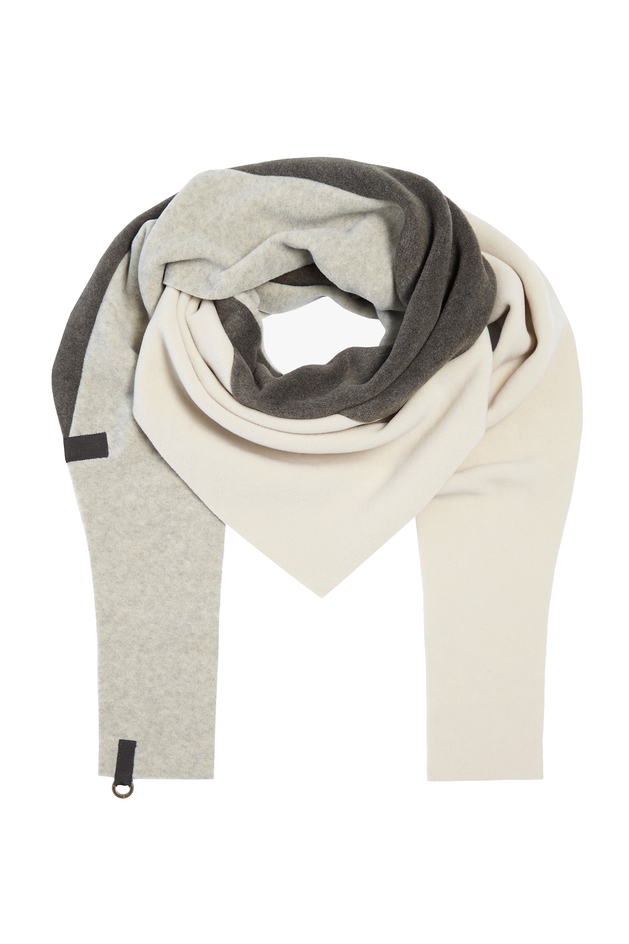 HENRIETTE STEFFENSEN COPENHAGEN TRIANGLE SCARF NO WASTE - 4078 NW SCARFS BARK/KIT/SAND 645