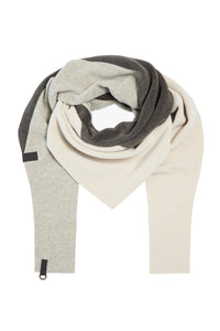 TRIANGLE SCARF NO WASTE - 4078 NW - BARK/KIT/SAND