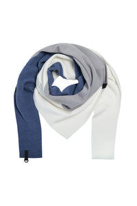 TRIANGLE SCARF NO WASTE - 4078 NW - BLUE MIX