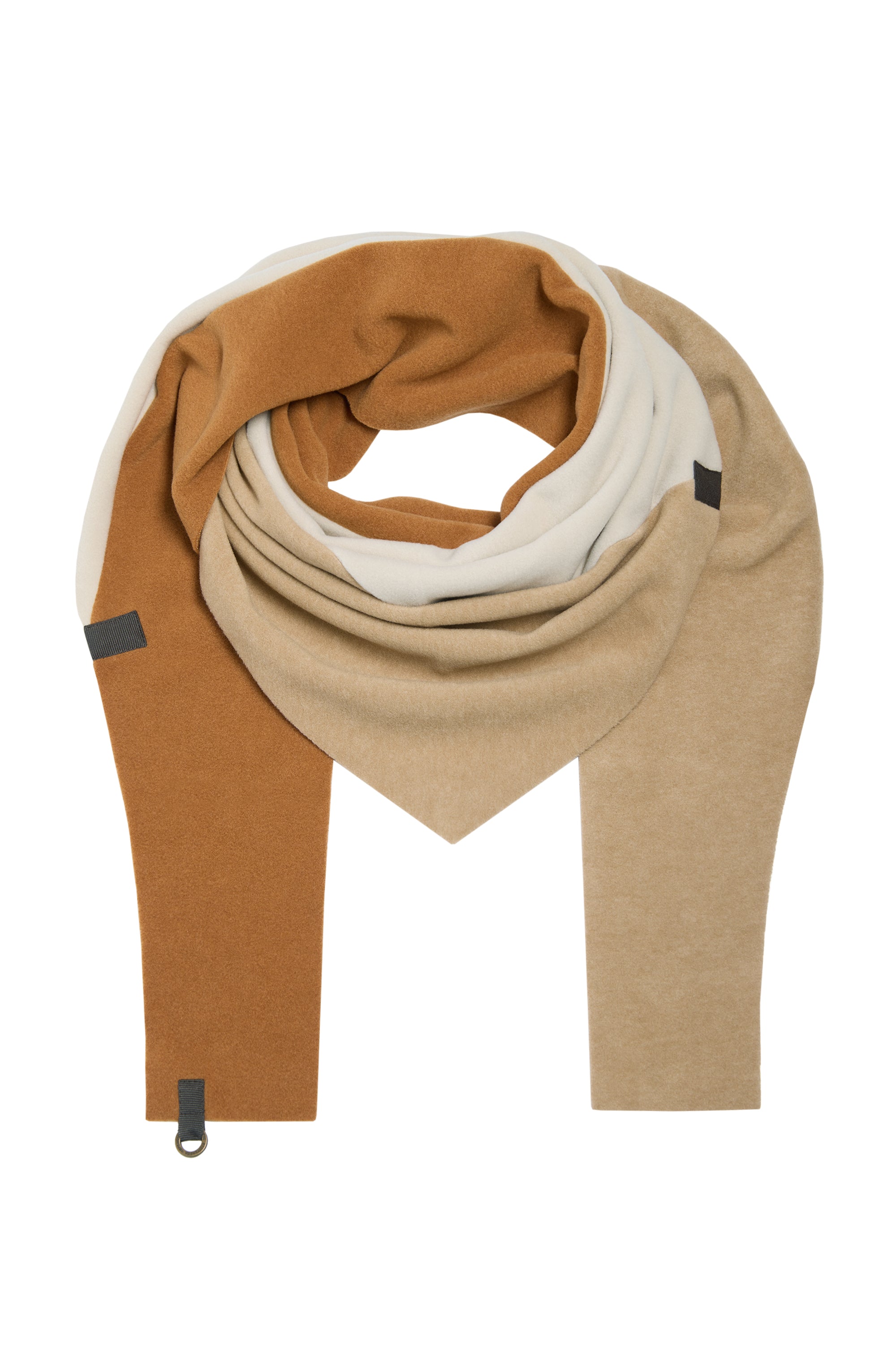 HENRIETTE STEFFENSEN COPENHAGEN TRIANGLE SCARF NO WASTE - 4078 NW SCARFS CAMEL/KIT/RUST 442