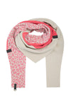TRIANGLE SCARF NO WASTE - 4078 NW - SUNSET/KIT/PINK LEO